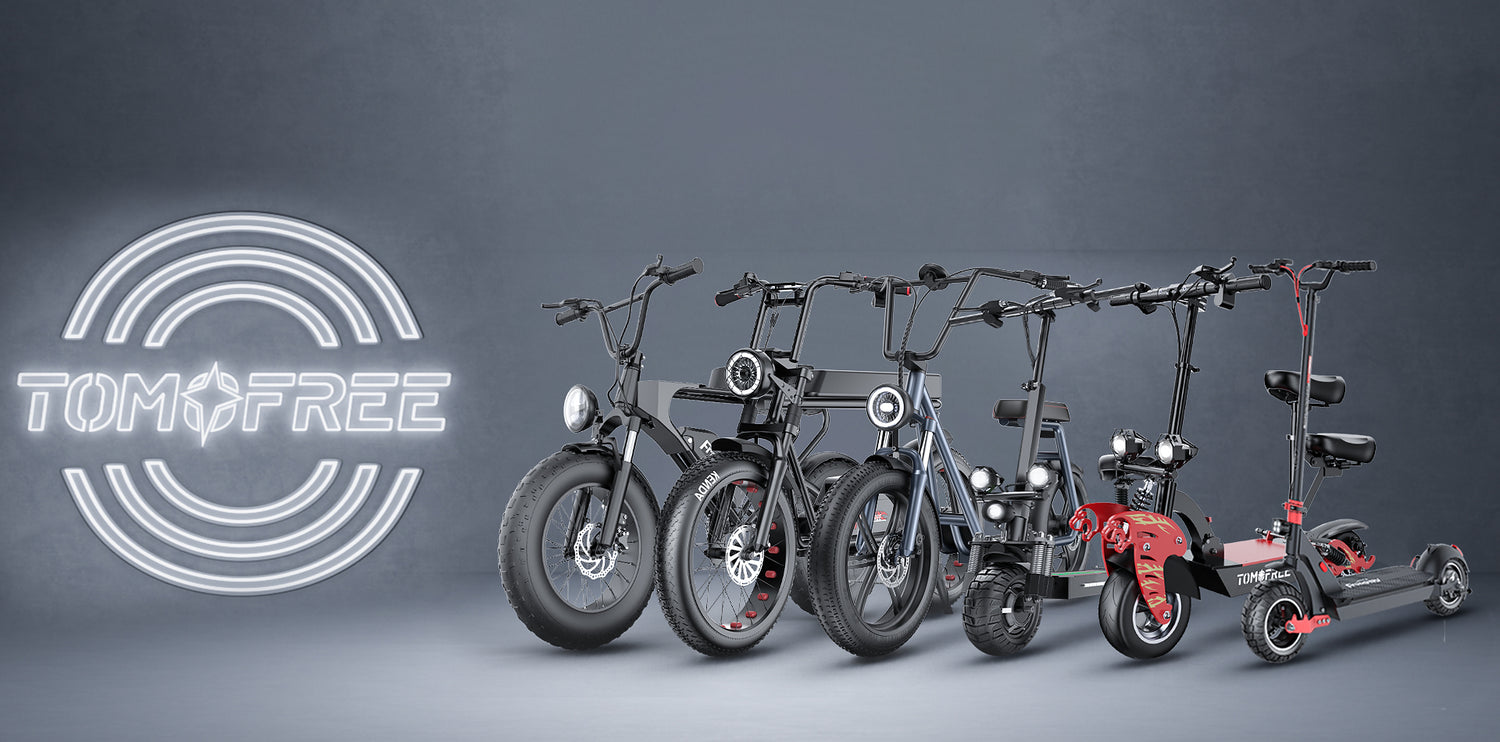 Tomofree electric bikes and electric scooters collection