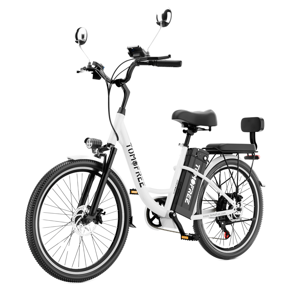 Electric bike with orders removable battery