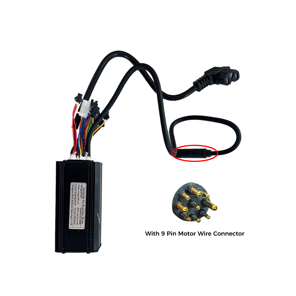 With 9 pin motor wire connector